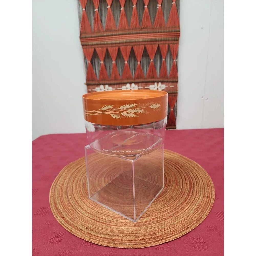 Vintage Pyrex Autumn Harvest Store 'n See Cannister